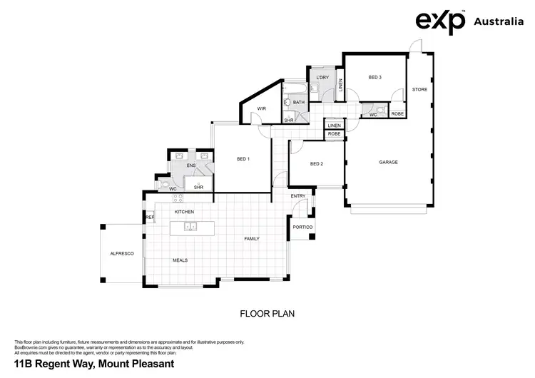 Floorplan of Homely house listing, 11B Regent Way, Mount Pleasant WA 6153