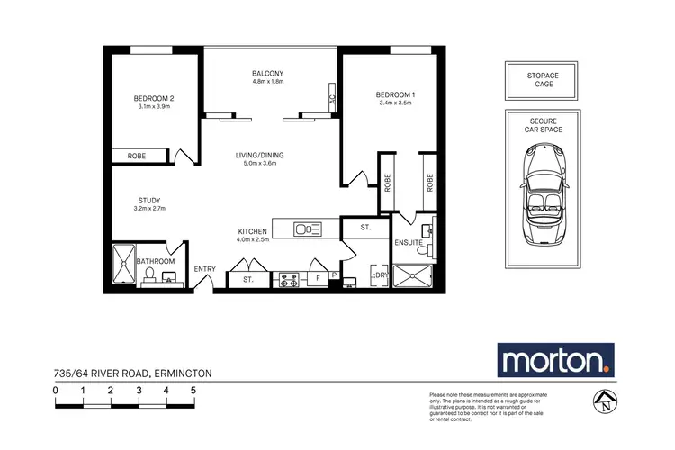 Floorplan of Homely apartment listing, 735/64 River Road, Ermington NSW 2115