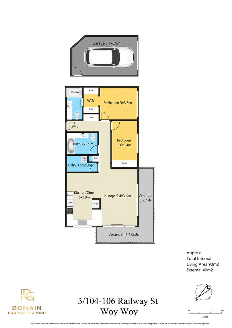Floorplan of Homely unit listing, 3/104-106 Railway Street, Woy Woy NSW 2256