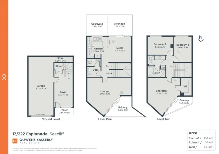 Floorplan of Homely townhouse listing, 13/222 Esplanade, Seacliff SA 5049