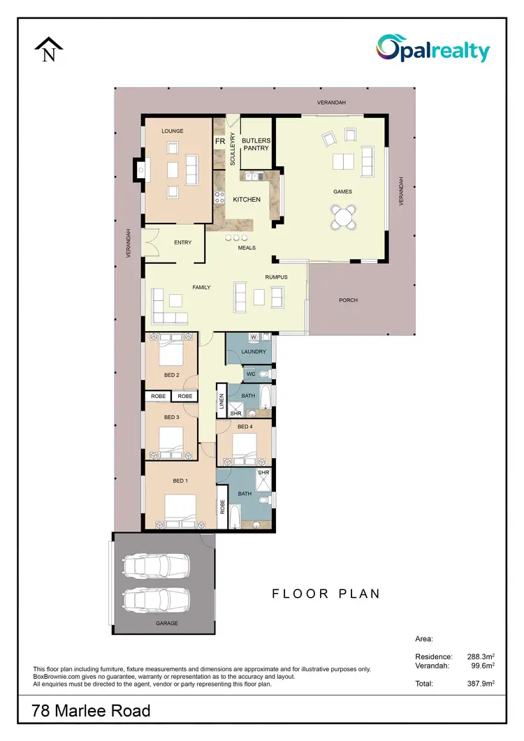 Floorplan of Homely house listing, 78 Marlee Road, Parklands WA 6180