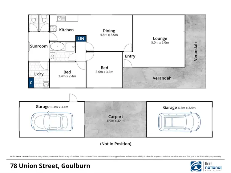 Floorplan of Homely house listing, 78 Union Street, Goulburn NSW 2580
