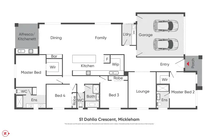 Floorplan of Homely house listing, 51 Dahlia Crescent, Mickleham VIC 3064
