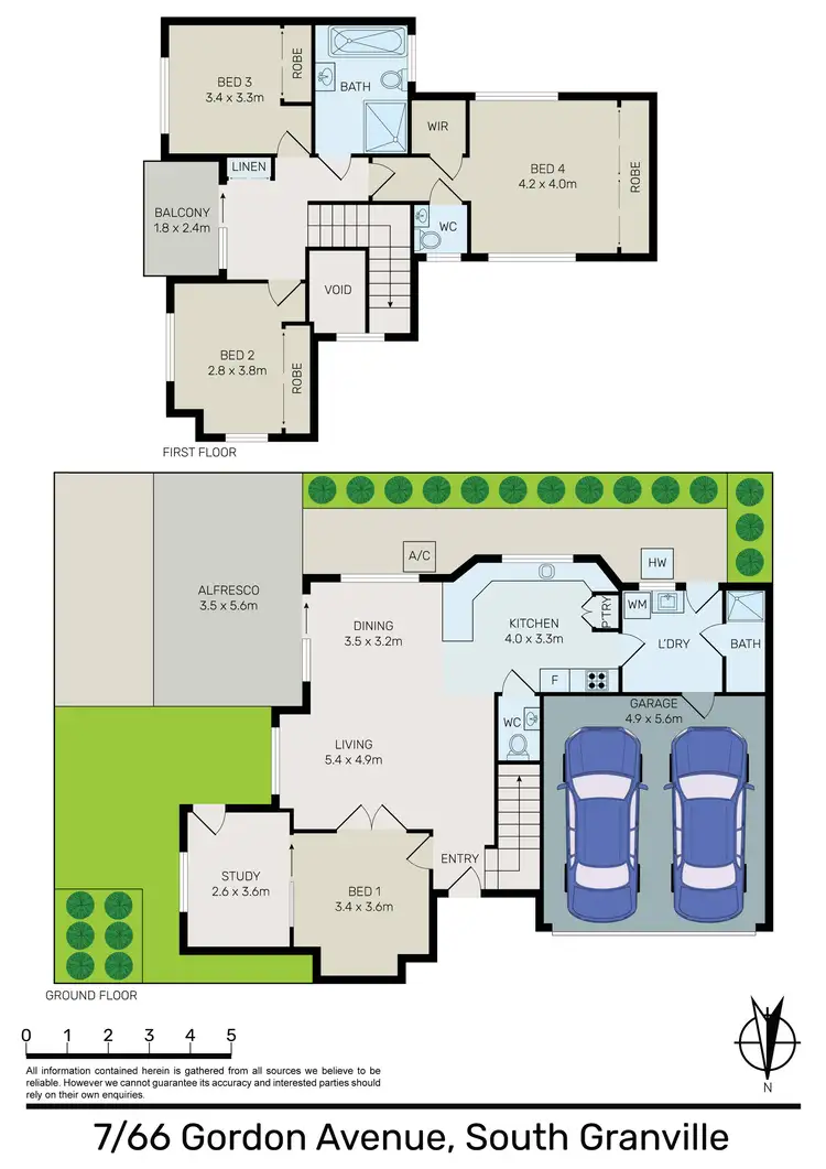 Floorplan of Homely townhouse listing, 7/66-68 Gordon Avenue, Granville NSW 2142