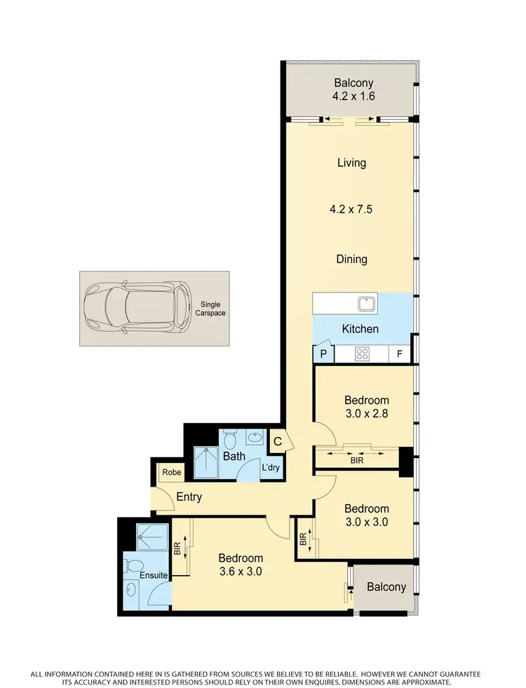 Floorplan of Homely apartment listing, 1602/568 St Kilda Road, Melbourne VIC 3004