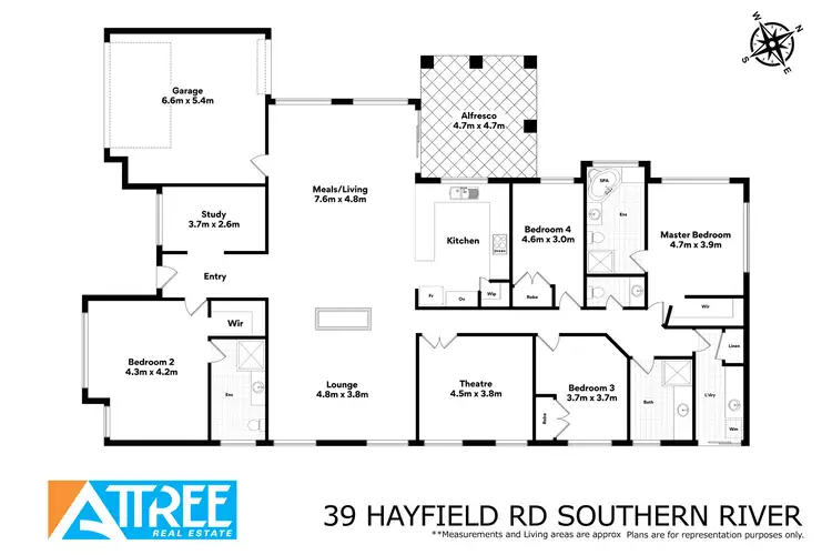 Floorplan of Homely house listing, 39 Hayfield Road, Southern River WA 6110