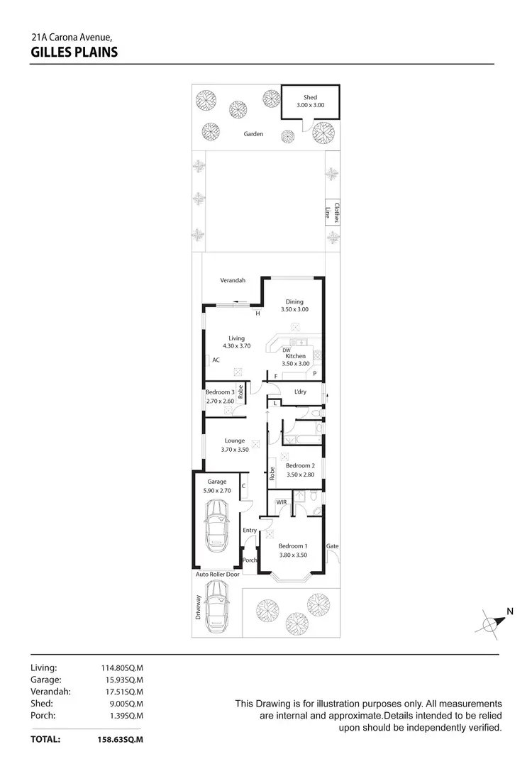 Floorplan of Homely house listing, 21a Carona Avenue, Gilles Plains SA 5086