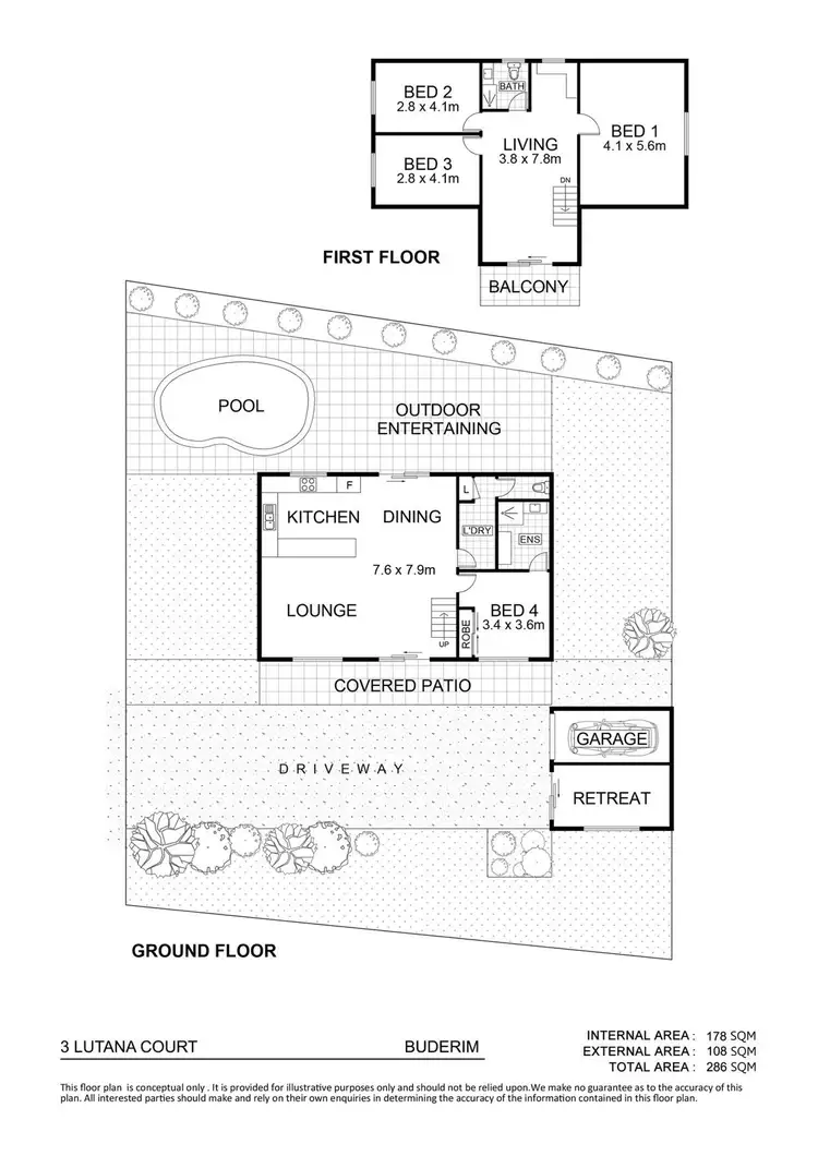 Floorplan of Homely house listing, 3 Lutana Court, Buderim QLD 4556