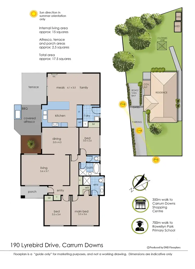 Floorplan of Homely house listing, 190 Lyrebird Drive, Carrum Downs VIC 3201