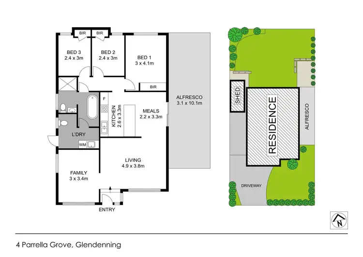 Floorplan of Homely house listing, 4 Parrella Grove, Glendenning NSW 2761