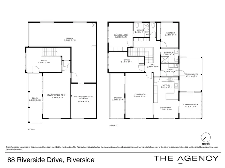 Floorplan of Homely house listing, 88 Riverside Drive, Riverside TAS 7250