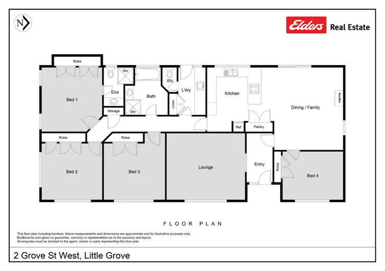 Floorplan of Homely house listing, 2 Grove Street West, Little Grove WA 6330
