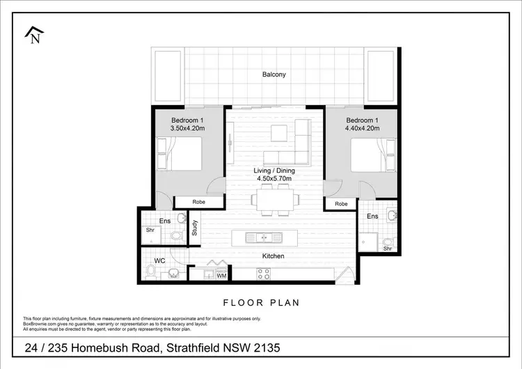 Floorplan of Homely apartment listing, 24/235 Homebush Road, Strathfield NSW 2135