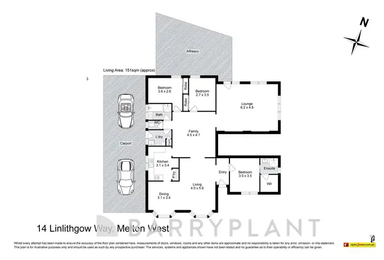 Floorplan of Homely house listing, 14 Linlithgow Way, Melton West VIC 3337