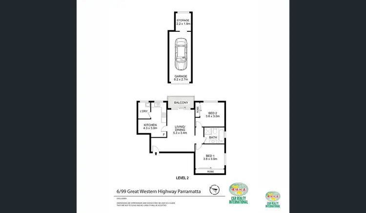 Floorplan of Homely apartment listing, 6/99-101 Great Western Highway, Parramatta NSW 2150