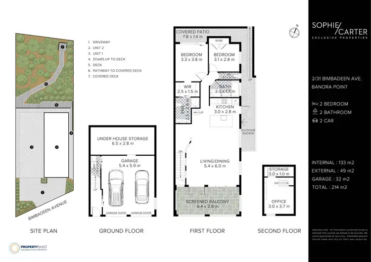 Floorplan of Homely semi-detached listing, 2/31 Bimbadeen Avenue, Banora Point NSW 2486
