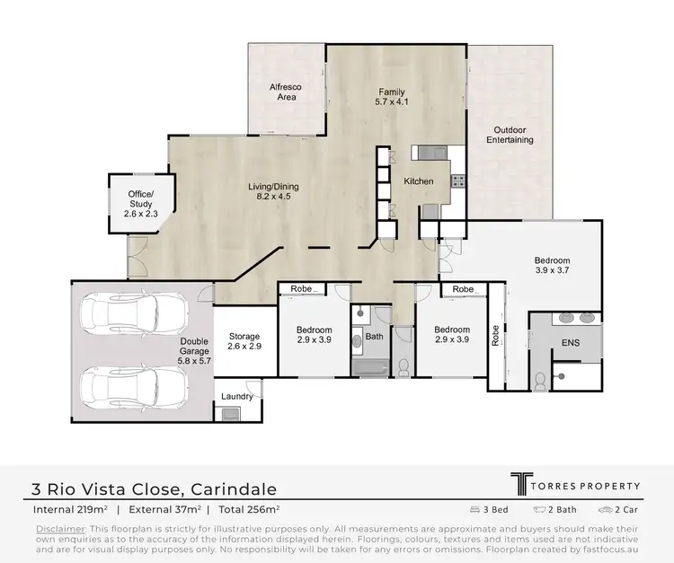 Floorplan of Homely house listing, 3 Rio Vista Close, Carindale QLD 4152