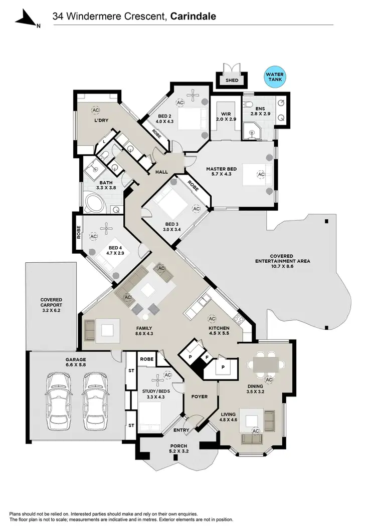 Floorplan of Homely house listing, 34 Windermere Crescent, Carindale QLD 4152