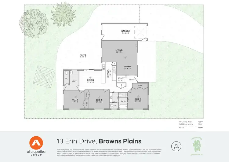 Floorplan of Homely house listing, 13 Erin Drive, Browns Plains QLD 4118