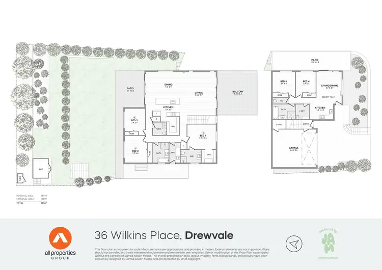 Floorplan of Homely house listing, 36 Wilkins Place, Drewvale QLD 4116