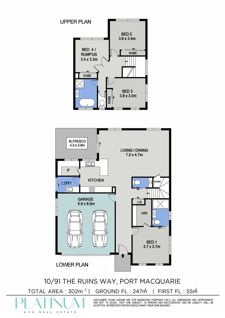 Floorplan of Homely house listing, 10/91 The Ruins Way, Port Macquarie NSW 2444