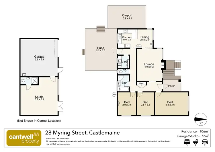 Floorplan of Homely house listing, 28 Myring Street, Castlemaine VIC 3450
