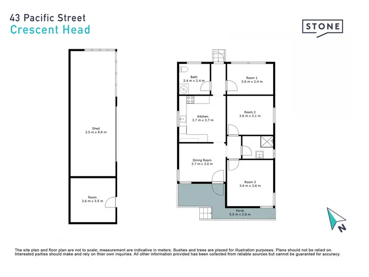 Floorplan of Homely house listing, 43 Pacific Street, Crescent Head NSW 2440