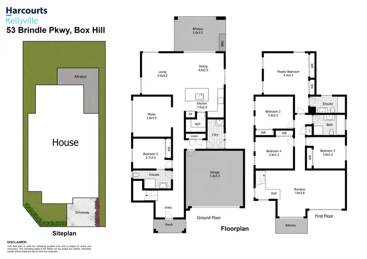 Floorplan of Homely house listing, 53 Brindle Parkway, Box Hill NSW 2765