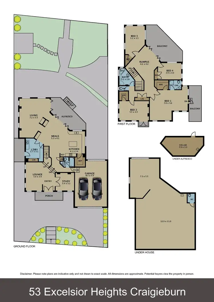 Floorplan of Homely house listing, 53 Excelsior Heights, Craigieburn VIC 3064