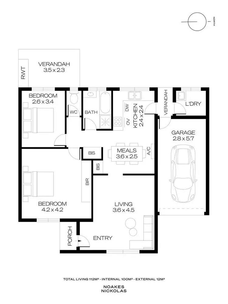 Floorplan of Homely unit listing, 2/21 Ormond Avenue, Daw Park SA 5041