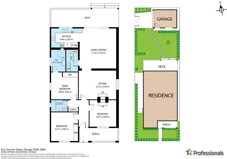 Floorplan of Homely house listing, 421 Summer Street, Orange NSW 2800