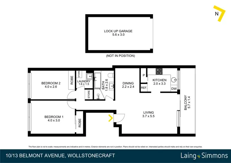 Floorplan of Homely apartment listing, 10/13 Belmont Avenue, Wollstonecraft NSW 2065