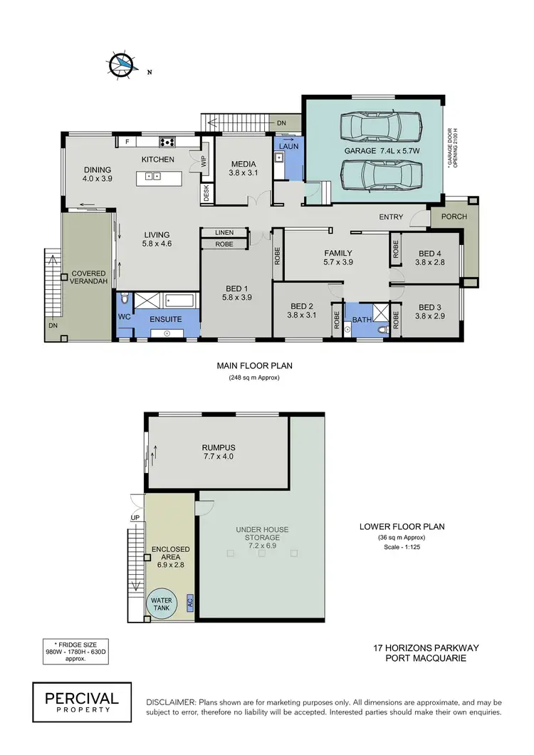 Floorplan of Homely house listing, 17 Horizons Parkway, Port Macquarie NSW 2444