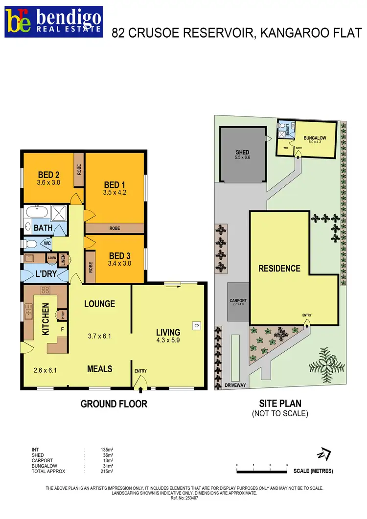 Floorplan of Homely house listing, 82 Crusoe Road, Kangaroo Flat VIC 3555