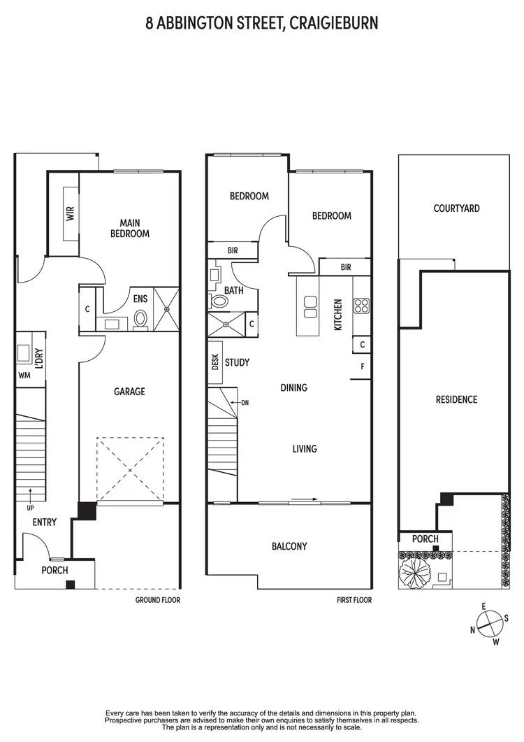 Floorplan of Homely townhouse listing, 8 Abbington Street, Craigieburn VIC 3064