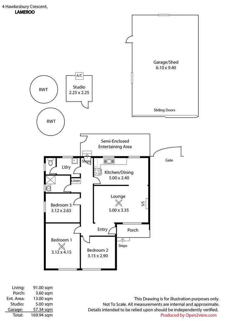 Floorplan of Homely house listing, 4 Hawkesbury Crescent, Lameroo SA 5302