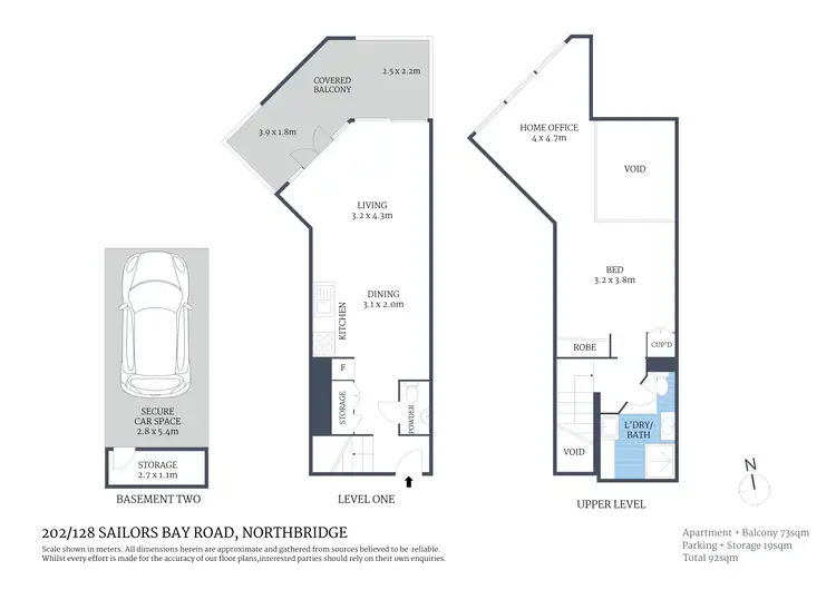 Floorplan of Homely apartment listing, 202/128 Sailors Bay Road, Northbridge NSW 2063