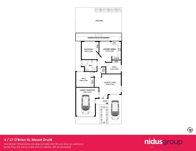 Floorplan of Homely villa listing, 4/17 O'Brien Street, Mount Druitt NSW 2770
