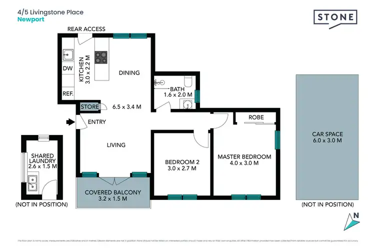 Floorplan of Homely unit listing, 4/5 Livingstone Place, Newport NSW 2106