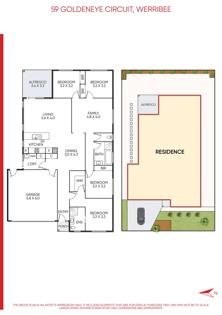 Floorplan of Homely house listing, 59 Goldeneye Circuit, Werribee VIC 3030