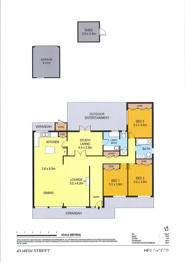 Floorplan of Homely house listing, 43 High Street, Heathcote VIC 3523