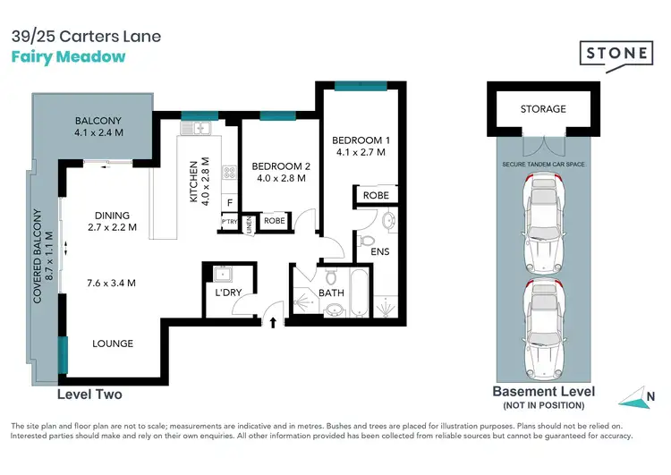 Floorplan of Homely apartment listing, 39/25 Carters Lane, Fairy Meadow NSW 2519