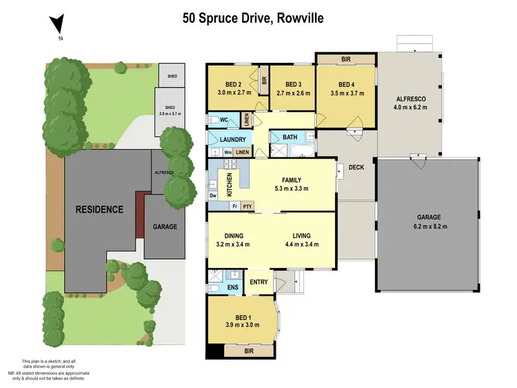 Floorplan of Homely house listing, 50 Spruce Drive, Rowville VIC 3178