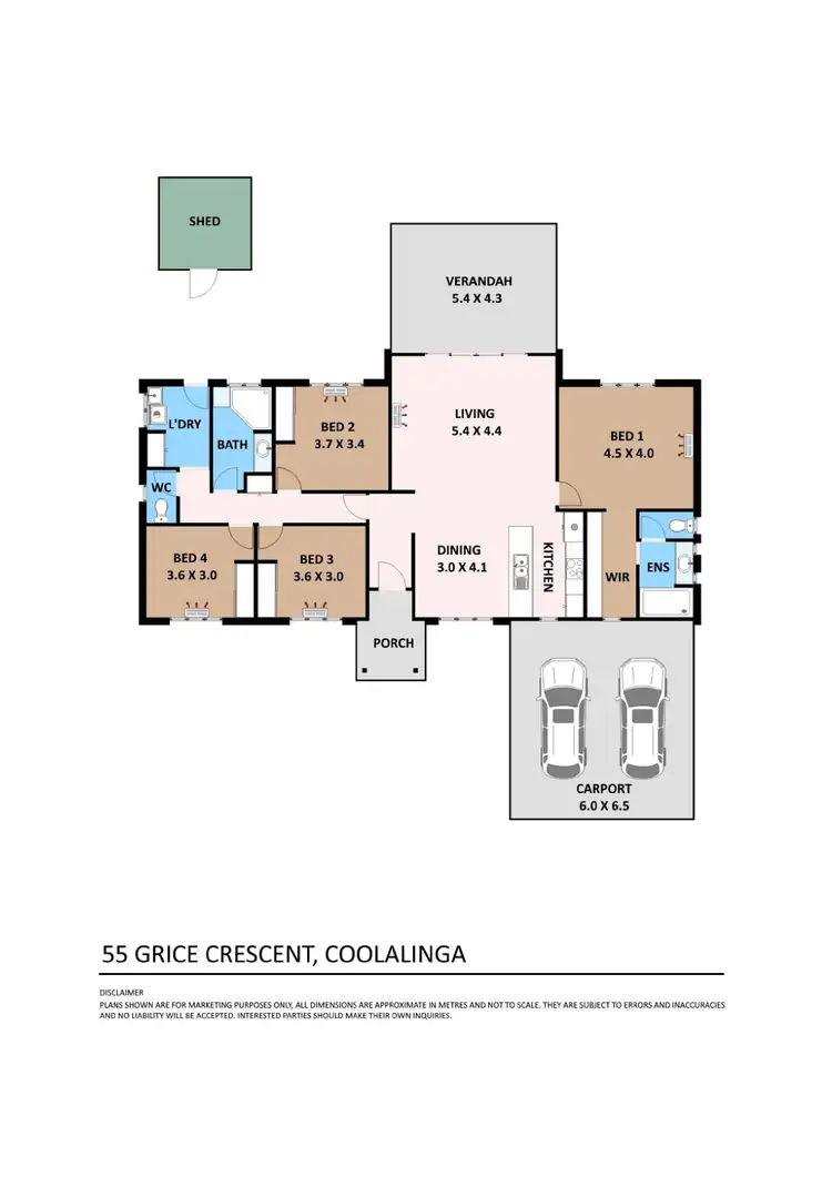 Floorplan of Homely house listing, 55 Grice Crescent, Coolalinga NT 839