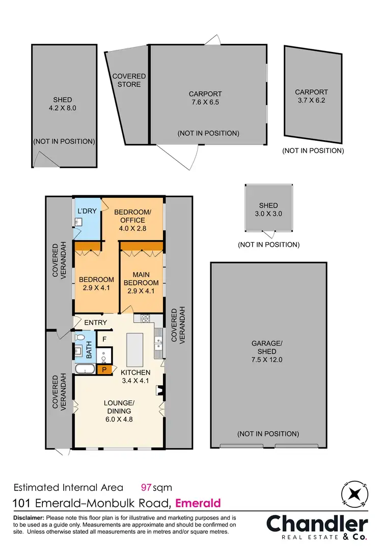 Floorplan of Homely house listing, 101 Emerald-Monbulk Road, Emerald VIC 3782