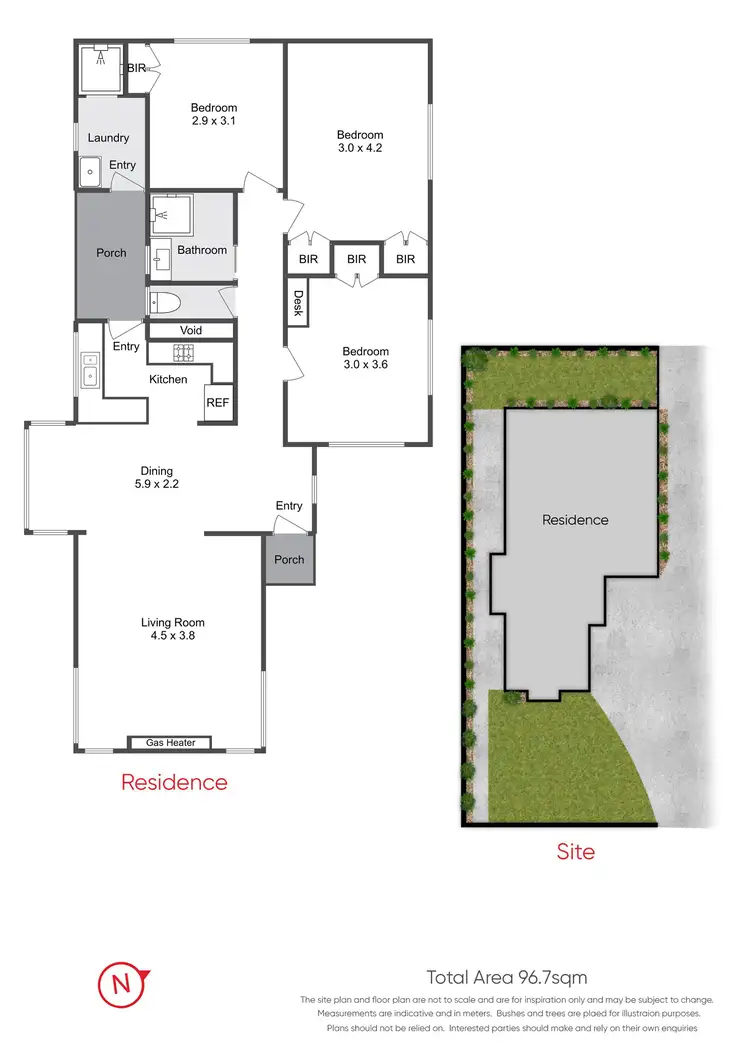 Floorplan of Homely unit listing, 3a Jolly Street, Frankston VIC 3199