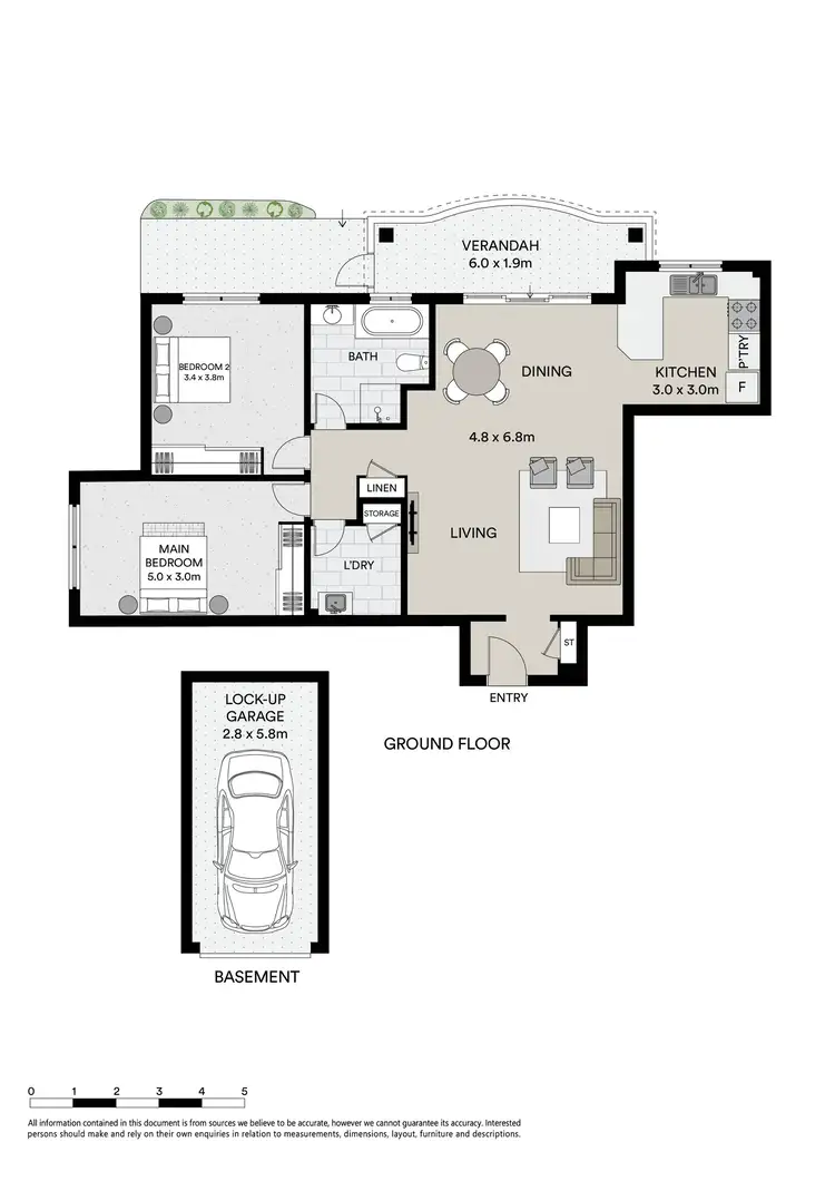 Floorplan of Homely apartment listing, 2/17-21 Engadine Avenue, Engadine NSW 2233