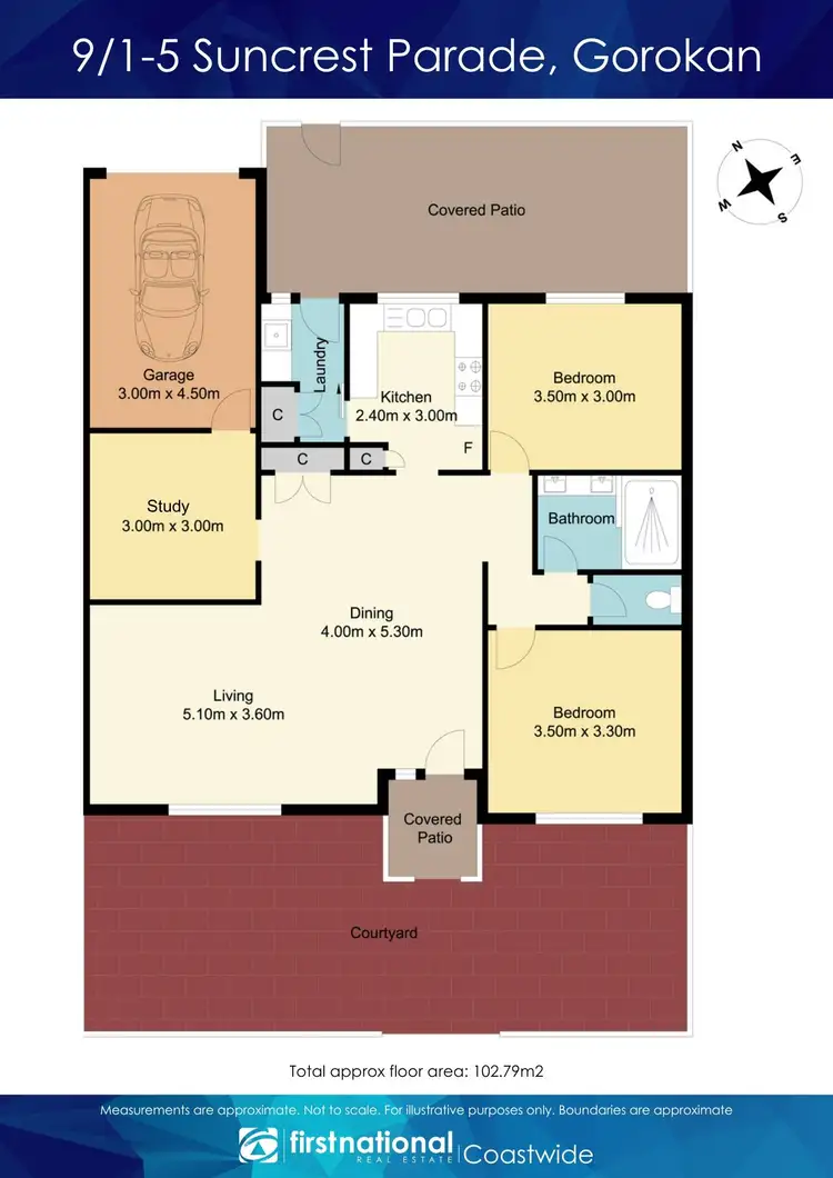 Floorplan of Homely unit listing, 9/1-5 Suncrest Parade, Gorokan NSW 2263