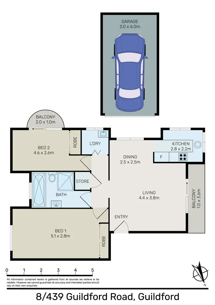 Floorplan of Homely unit listing, 8/439 Guildford Road, Guildford NSW 2161