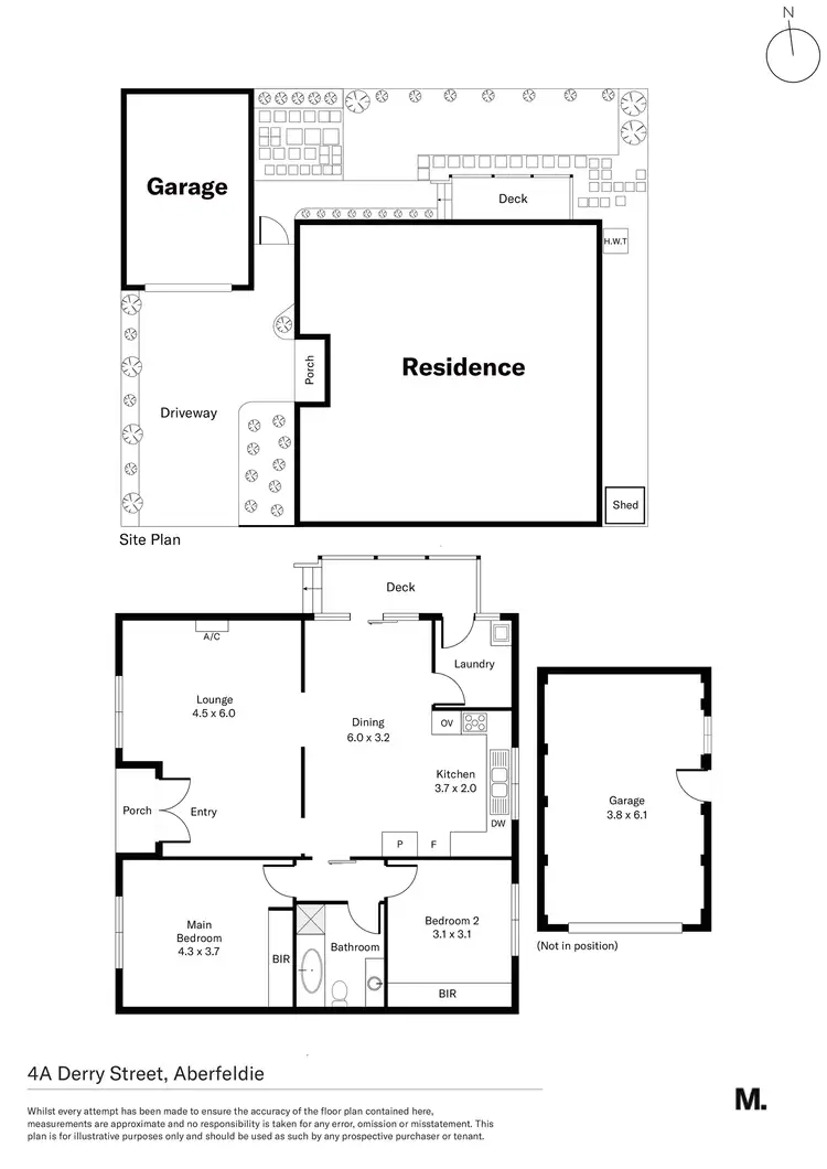 Floorplan of Homely unit listing, 4A Derry Street, Aberfeldie VIC 3040